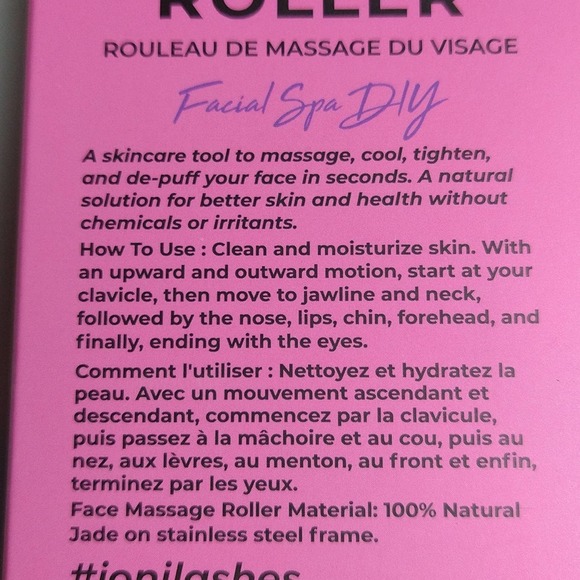 New 2 ioni Natural Jade Rollers Face Eye Natural Massage - Picture 3 of 4